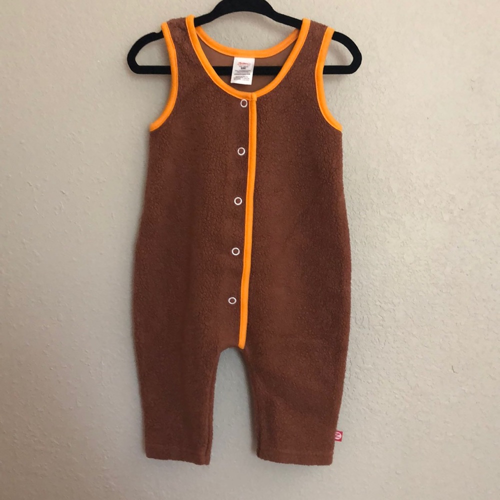 Retro fleece zutanos tank romper 6m